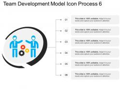 Team development model icon process 6