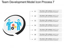 Team development model icon process 7