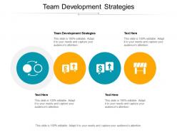 Team development strategies ppt powerpoint presentation icon introduction cpb
