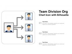 Team Division Org Chart Icon With Silhouette