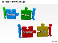Team effort solution to contact us ppt graphics icons powerpoint