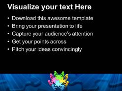 Team efforts to form puzzle business powerpoint templates ppt themes and graphics