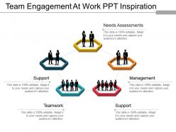 Team engagement at work ppt inspiration