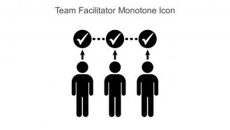 Team Facilitator Monotone Icon In Powerpoint Pptx Png And Editable Eps Format