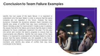 Team Failure Examples Powerpoint Presentation And Google Slides ICP Pre-designed Informative