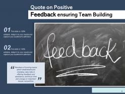 Team Feedback Inspirational Performance Improvement Communication Maintenance