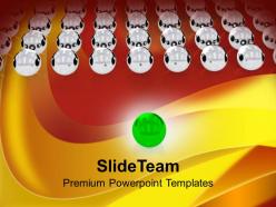 Team follows leader leadership concept powerpoint templates ppt themes and graphics 0113