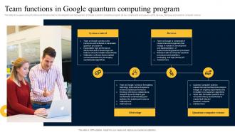 Team Functions In Program Quantum Computer Supercomputer Developed By Google AI SS V