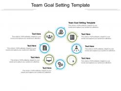Team goal setting template ppt powerpoint presentation ideas graphics tutorials cpb