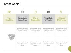 Team Goals Strategy Ppt Powerpoint Presentation Summary Professional