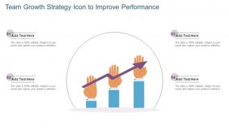 Team Growth Strategy Icon To Improve Performance