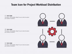 Team icon for project workload distribution