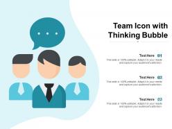 Team icon with thinking bubble