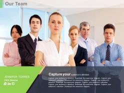 Team infographics for introduction powerpoint slides