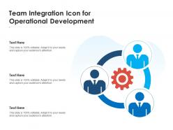 Team integration icon for operational development