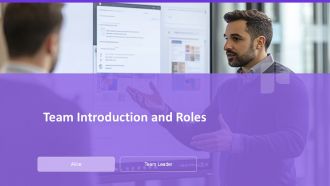 Team Introduction And Roles PPT Template AT
