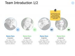 Team introduction communication i254 ppt powerpoint presentation file master