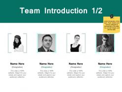 Team introduction communication j194 ppt powerpoint presentation file maker