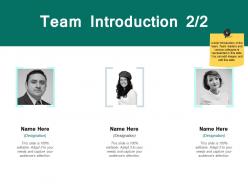Team introduction members j195 ppt powerpoint presentation file mockup