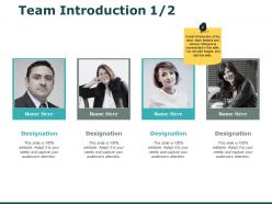 Team Introduction Planning I243 Ppt Powerpoint Presentation File Pictures