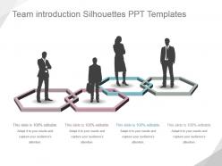 Team Introduction Silhouettes Ppt Templates