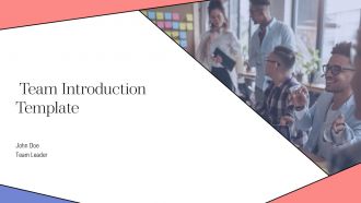 Team Introduction Template PPT Demonstration AT