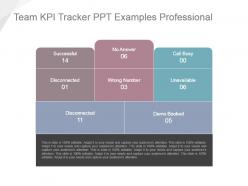 Team kpi tracker ppt examples professional