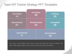 Team kpi tracker strategy ppt templates