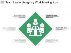 Team Leader Assigning Work Meeting Icon