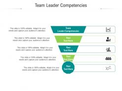 Team leader competencies ppt powerpoint presentation icon graphics tutorials cpb