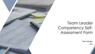 Team Leader Competency Self Assessment Form PPT Outline AT