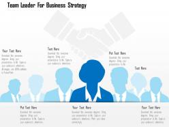 Team leader for business strategy flat powerpoint design