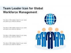 Team leader icon for global workforce management