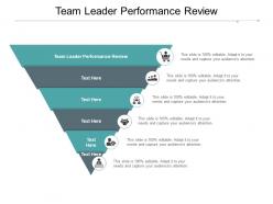 Team leader performance review ppt powerpoint presentation professional good cpb