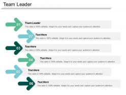 Team leader ppt powerpoint presentation ideas graphics download cpb