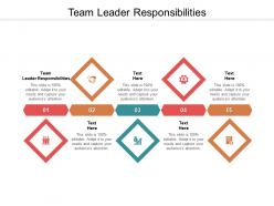 Team leader responsibilities ppt powerpoint presentation inspiration layout ideas cpb