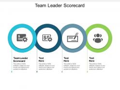 Team leader scorecard ppt powerpoint presentation file images cpb