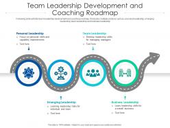 Team leadership development and coaching roadmap