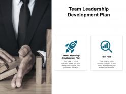 Team leadership development plan ppt powerpoint presentation inspiration outline cpb