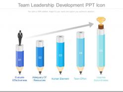Team Leadership Development Ppt Icon