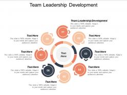 Team leadership development ppt powerpoint presentation icon styles cpb