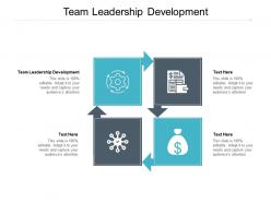 Team leadership development ppt powerpoint presentation show slide cpb