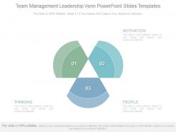 Team Management Leadership Venn Powerpoint Slides Templates