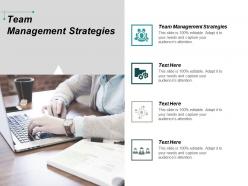 Team management strategies ppt powerpoint presentation professional designs download cpb