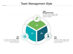 Team management style ppt powerpoint presentation infographic template brochure cpb