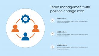 Team Management With Position Change Icon
