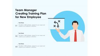 Team manager creating training plan for new employee