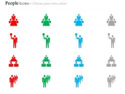 Team meeting leadership management editable icons