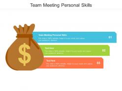 Team meeting personal skills ppt powerpoint presentation gallery background cpb
