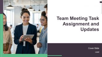 Team Meeting Task Assignment And Updates PPT Presentation AT